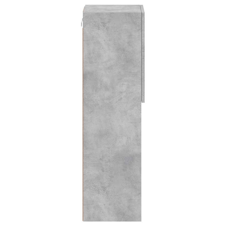 Tv-Meubels Met Led-Verlichting 30,5X30X10 Cm 2 30.5 x 30 x 102 cm Betongrijs