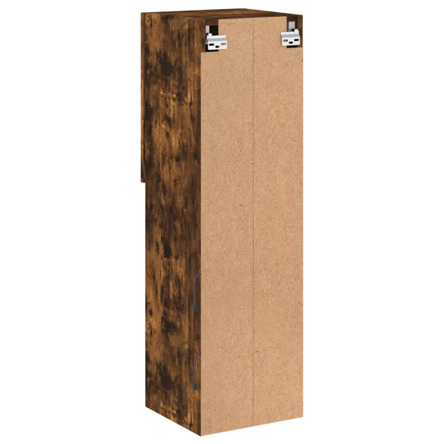 Tv-Meubel Led-Verlichting 30,5X30X02 Cm Kleurig 1 30.5 x 30 x 102 cm Gerookt eiken