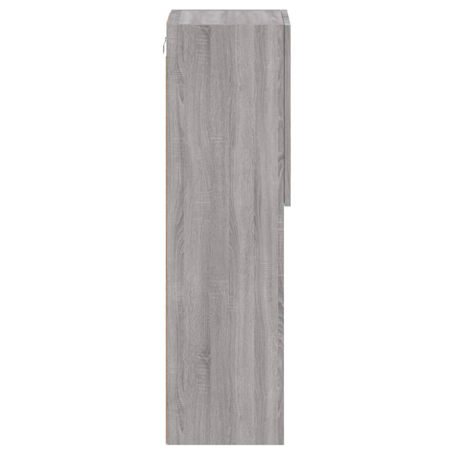 Tv-Meubels Met Led-Verlichting 30,5X30X10 Cm 2 30.5 x 30 x 102 cm Grijs sonoma