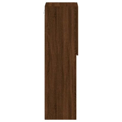 Tv-Meubel Met Led-Verlichting 30,5X30X02 Cm Bruineikenkleurig 1 30.5 x 30 x 102 cm bruin eikenkleur