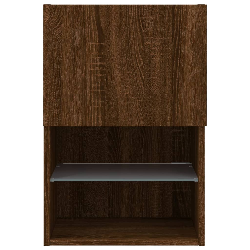 Tv-Meubel Led-Verlichting 40,5X30X60 Cm Bruineikenkleurig 1 40.5 x 30 x 60 cm bruin eikenkleur