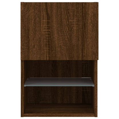 Tv-Meubel Led-Verlichting 40,5X30X60 Cm Bruineikenkleurig 1 40.5 x 30 x 60 cm bruin eikenkleur