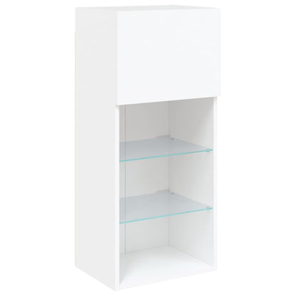 Tv-Meubel Met Led-Verlichting 40,5X30X90 Cm 1 40.5 x 30 x 90 cm Wit