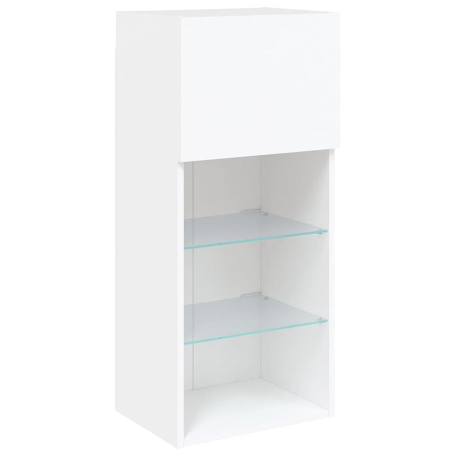 Tv-Meubel Met Led-Verlichting 40,5X30X90 Cm 1 40.5 x 30 x 90 cm Wit