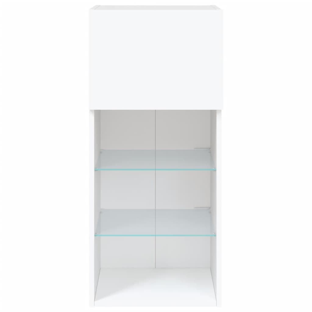 Tv-Meubel Met Led-Verlichting 40,5X30X90 Cm 1 40.5 x 30 x 90 cm Wit