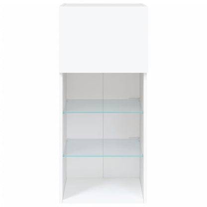 Tv-Meubel Met Led-Verlichting 40,5X30X90 Cm 1 40.5 x 30 x 90 cm Wit