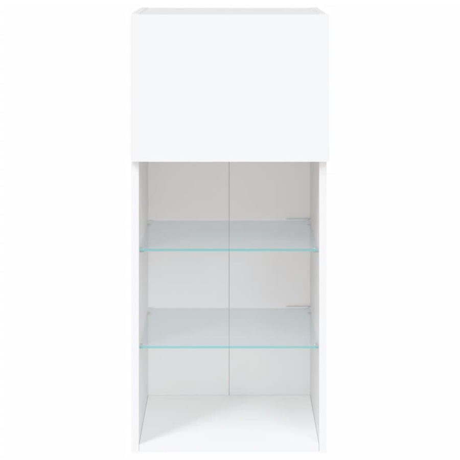 Tv-Meubel Met Led-Verlichting 40,5X30X90 Cm 1 40.5 x 30 x 90 cm Wit
