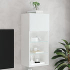 Tv-meubel 40,5x30x90 cm wit met led