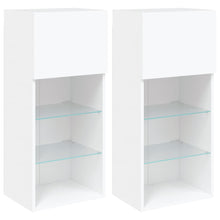Tv-Meubels Met Led-Verlichting 40,5X30X90 Cm 2 40.5 x 30 x 90 cm Wit