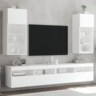 Tv-meubel 40,5x30x90 cm wit met LED