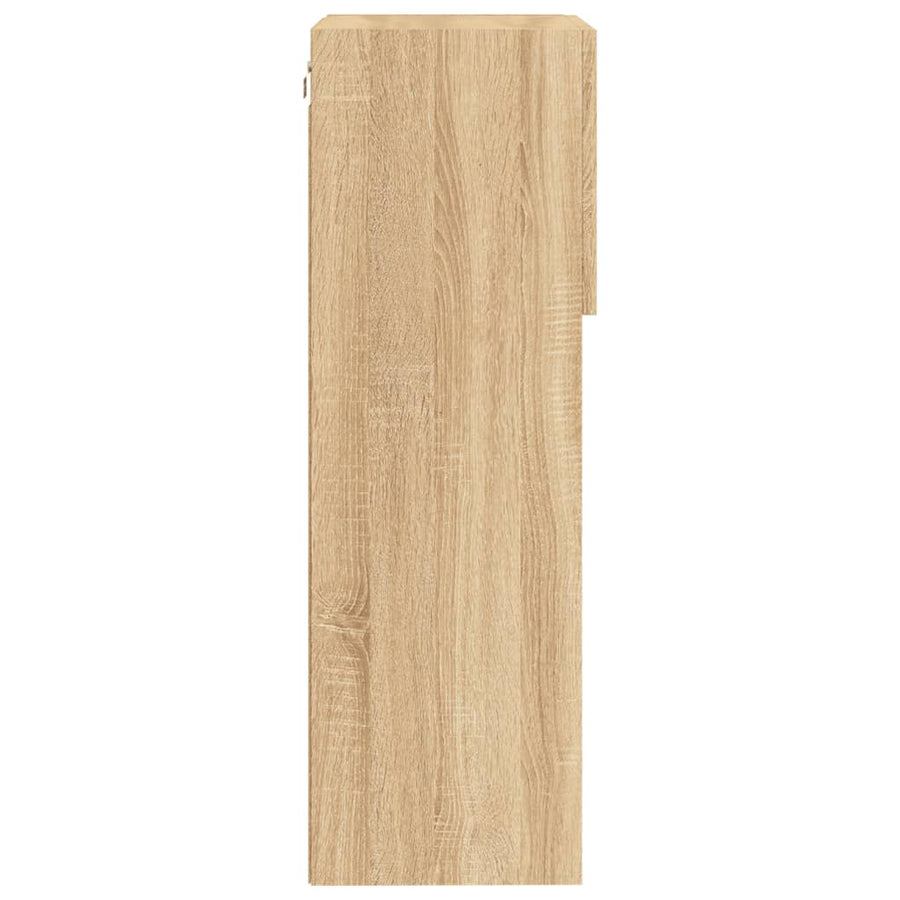Tv-Meubel Met Led-Verlichting 40,5X30X90 Cm Kleurig 1 40.5 x 30 x 90 cm Sonoma eiken