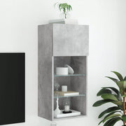 Tv-meubel 40,5x30x90 cm betongrijs led