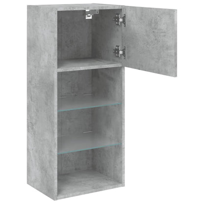 Tv-Meubels Met Led-Verlichting 40,5X30X90 Cm 2 40.5 x 30 x 90 cm Betongrijs