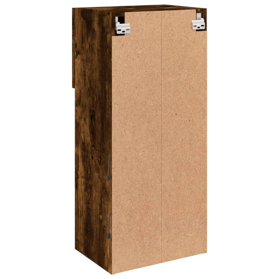 Tv-Meubel Met Led-Verlichting 40,5X30X90 Cm Kleur 1 40.5 x 30 x 90 cm Gerookt eiken
