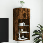 Tv-meubel 40,5x30x90 cm gerookt eiken led