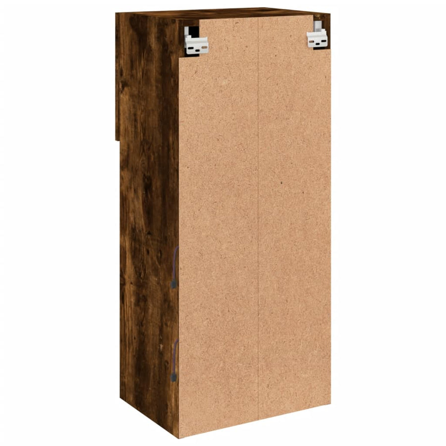 Tv-Meubels Met Led-Verlichting 40,5X30X90 Cm 2 40.5 x 30 x 90 cm Gerookt eiken