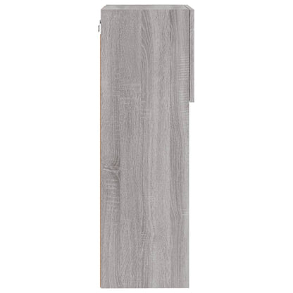 Tv-Meubel Met Led-Verlichting 40,5X30X90 Cm Eiken 1 40.5 x 30 x 90 cm Grijs sonoma