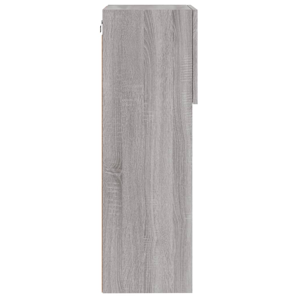 Tv-Meubels Met Led-Verlichting 40,5X30X80 Cm 2 40.5 x 30 x 90 cm Grijs sonoma