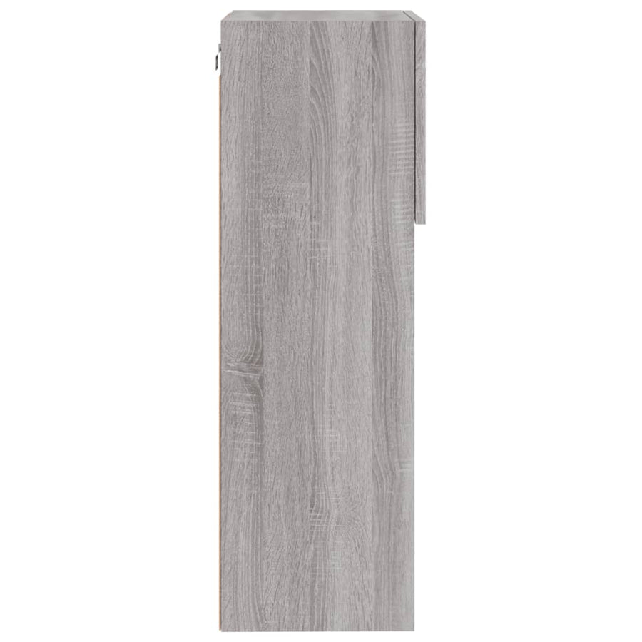 Tv-Meubels Met Led-Verlichting 40,5X30X80 Cm 2 40.5 x 30 x 90 cm Grijs sonoma