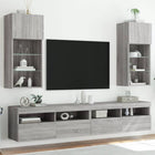 Tv-meubel 40,5x30x80 cm grijs sonoma LED