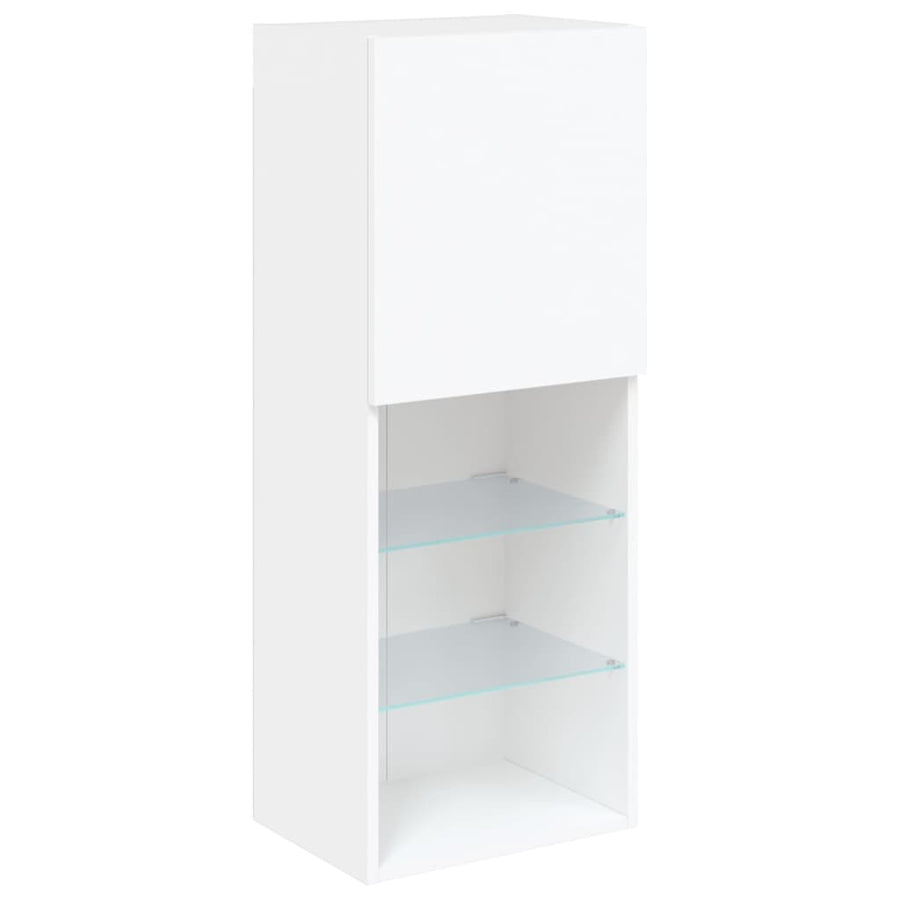 Tv-Meubel Met Led-Verlichting 40,5X30X02 Cm 1 40.5 x 30 x 102 cm Wit