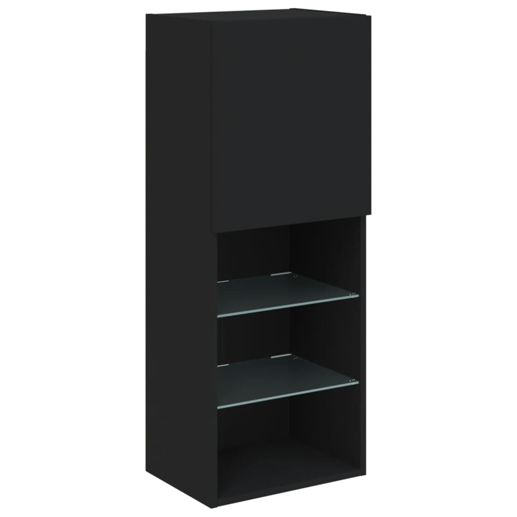 Tv-Meubel Met Led-Verlichting 40,5X30X02 Cm 1 40.5 x 30 x 102 cm Zwart