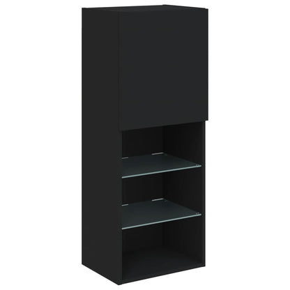 Tv-Meubel Met Led-Verlichting 40,5X30X02 Cm 1 40.5 x 30 x 102 cm Zwart