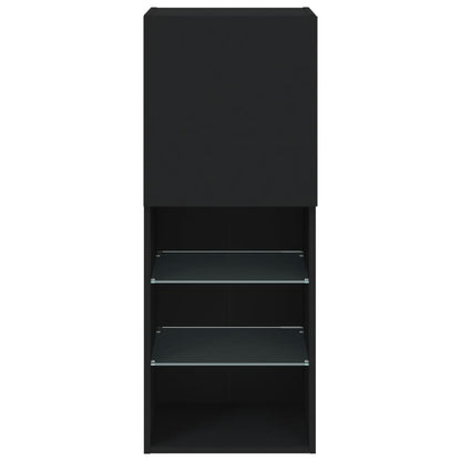Tv-Meubel Met Led-Verlichting 40,5X30X02 Cm 1 40.5 x 30 x 102 cm Zwart