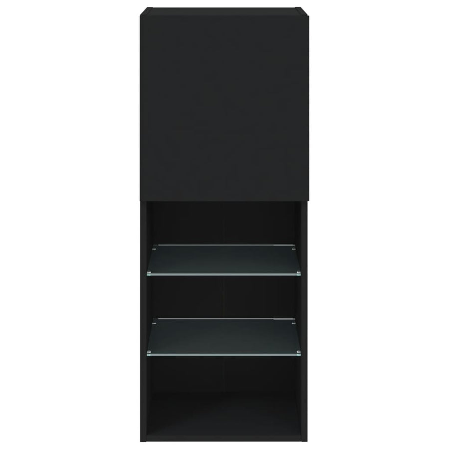 Tv-Meubel Met Led-Verlichting 40,5X30X02 Cm 1 40.5 x 30 x 102 cm Zwart