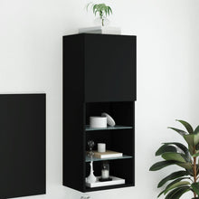 Tv-Meubel Met Led-Verlichting 40,5X30X02 Cm 1 40.5 x 30 x 102 cm Zwart