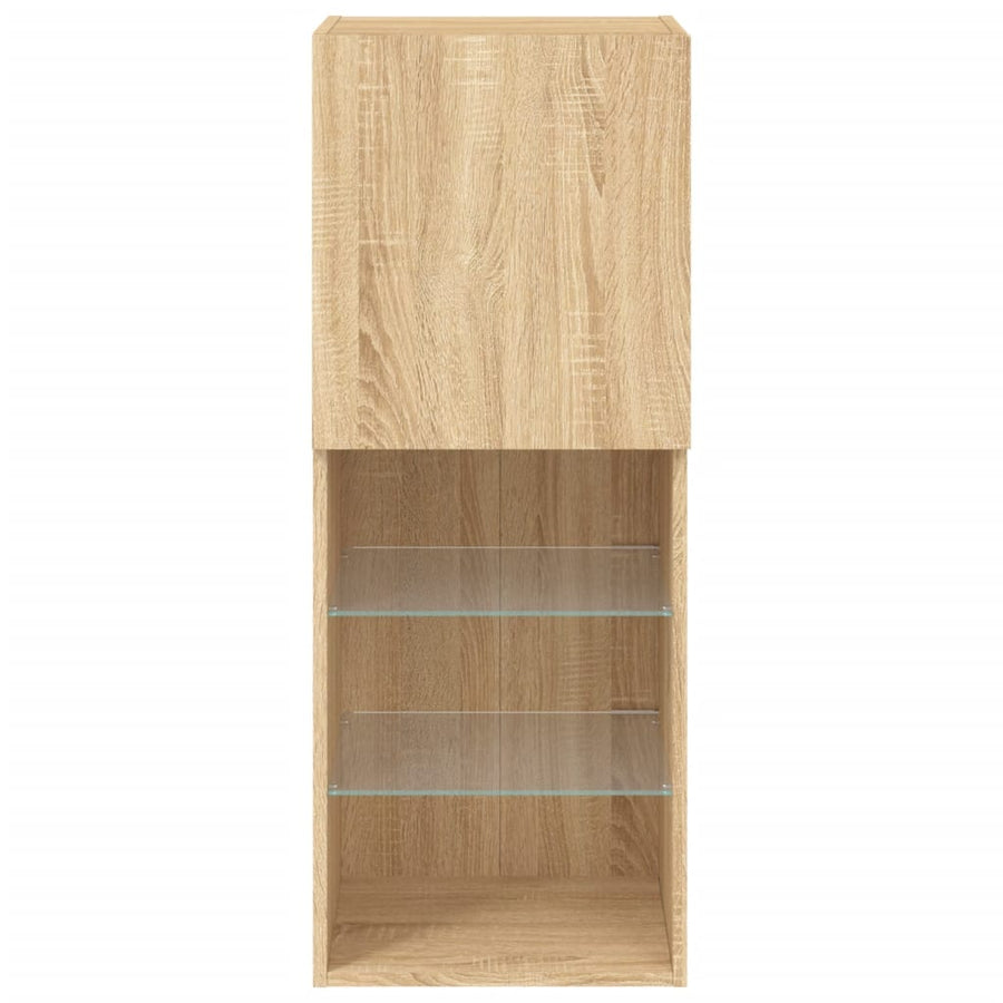 Tv-Meubel Met Led-Verlichting 40,5X30X02 Cm Kleur 1 40.5 x 30 x 102 cm Sonoma eiken