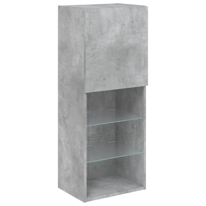 Tv-Meubel Met Led-Verlichting 40,5X30X02 Cm 1 40.5 x 30 x 102 cm Betongrijs