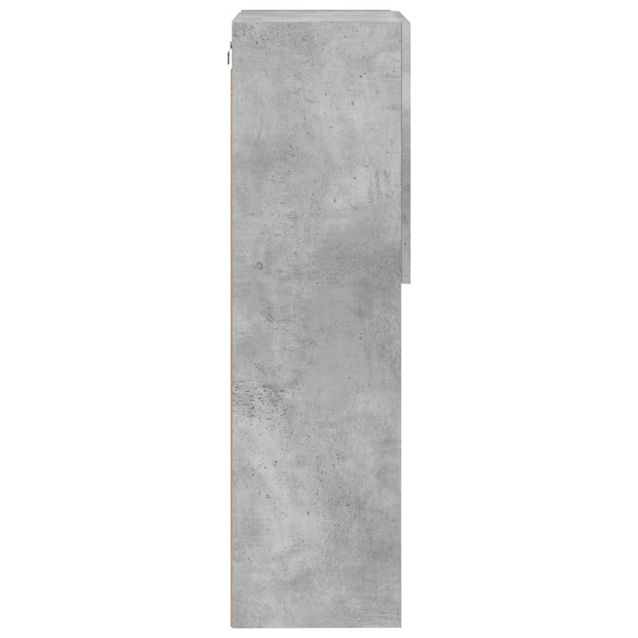 Tv-Meubel Met Led-Verlichting 40,5X30X02 Cm 1 40.5 x 30 x 102 cm Betongrijs