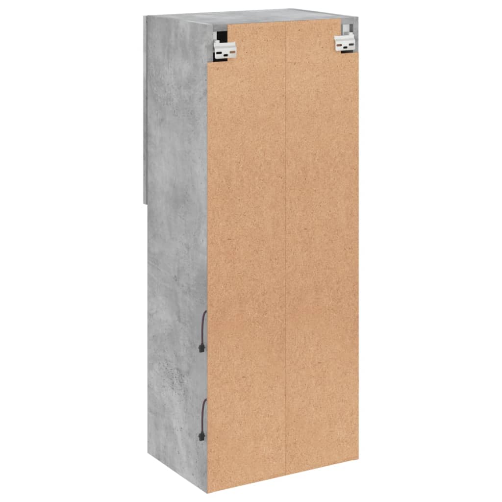 Tv-Meubel Met Led-Verlichting 40,5X30X02 Cm 1 40.5 x 30 x 102 cm Betongrijs