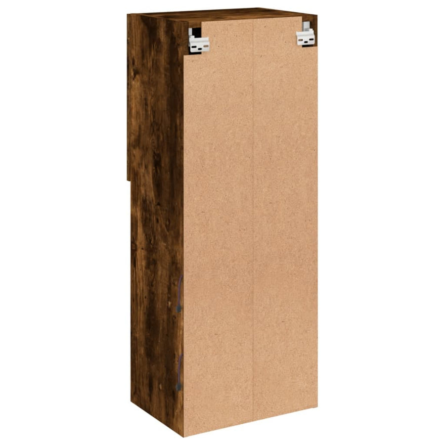 Tv-Meubel Led-Verlichting 40,5X30X02 Cm Kleurig 1 40.5 x 30 x 102 cm Gerookt eiken