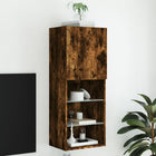 Tv-meubel 40,5x30x102 cm gerookt eiken LED