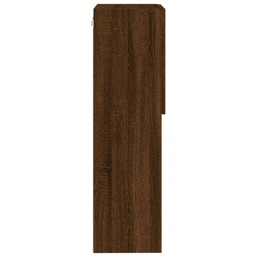 Tv-Meubel Met Led-Verlichting 40,5X30X02 Cm Bruineikenkleurig 1 40.5 x 30 x 102 cm bruin eikenkleur