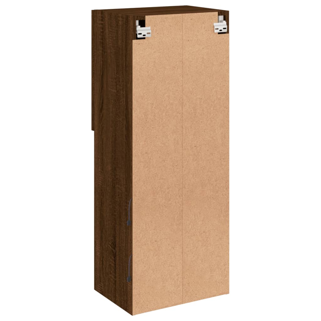 Tv-Meubel Met Led-Verlichting 40,5X30X02 Cm Bruineikenkleurig 1 40.5 x 30 x 102 cm bruin eikenkleur