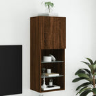 Tv-meubel 102 cm bruineikenkleurig met led