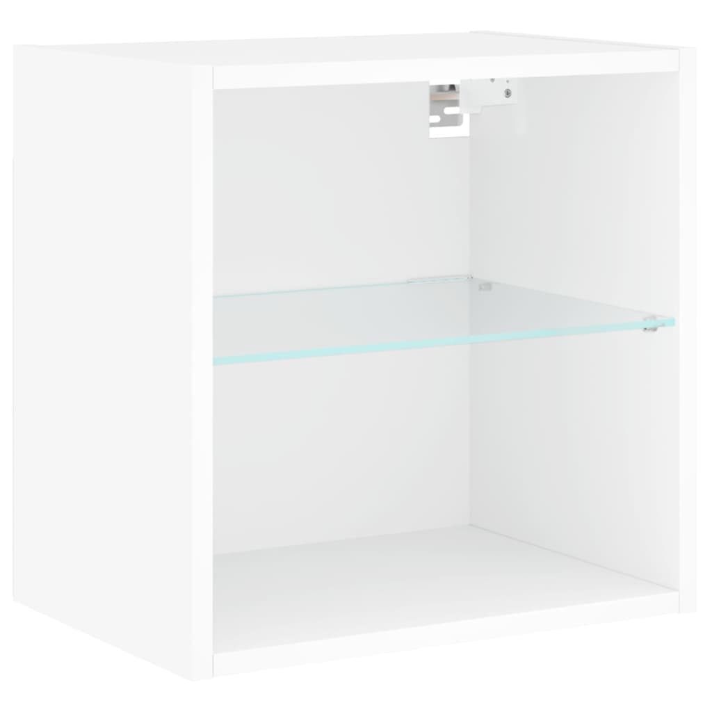 Nachtkastjes Met Led's 2 St Wandgemonteerd Wit