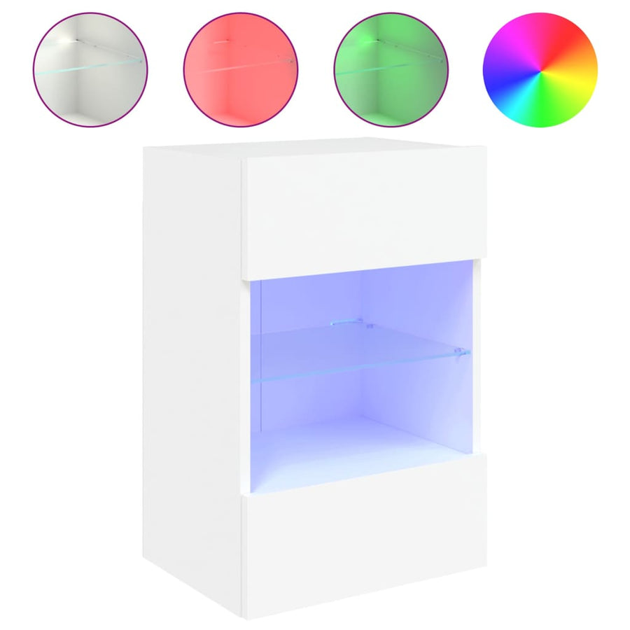 Tv-Meubel Met Led-Verlichting 40X30X60,5 Cm 1 40 x 30 x 60.5 cm Wit