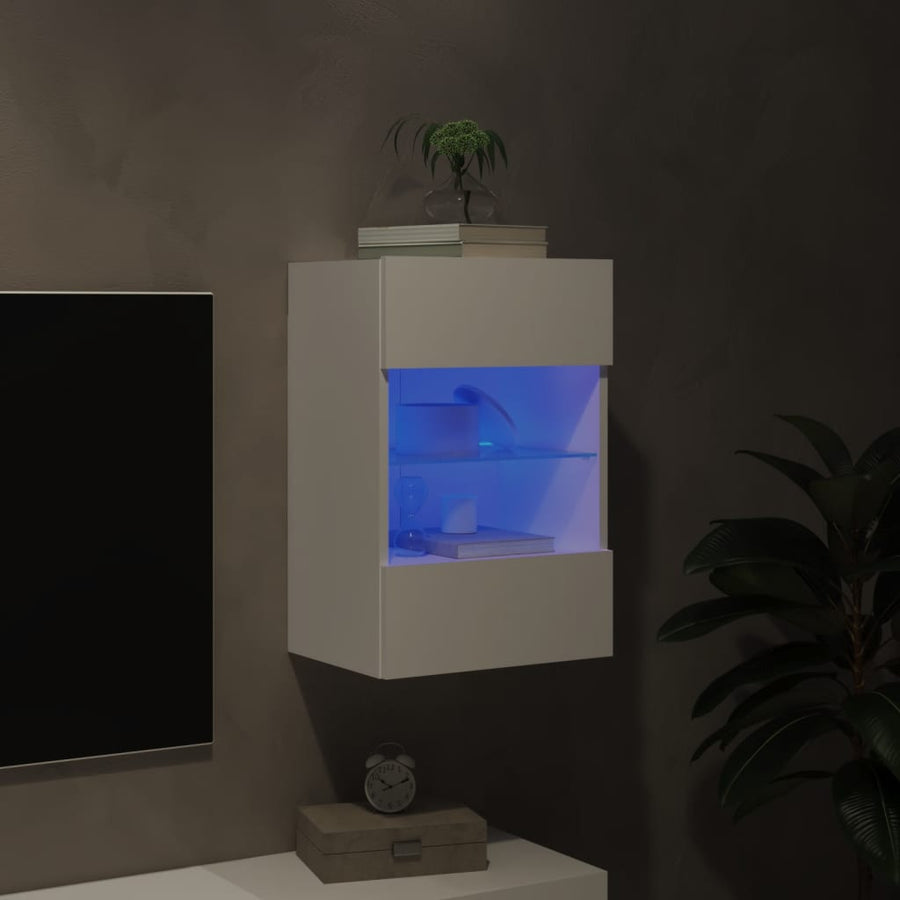 Tv-Meubel Met Led-Verlichting 40X30X60,5 Cm 1 40 x 30 x 60.5 cm Wit