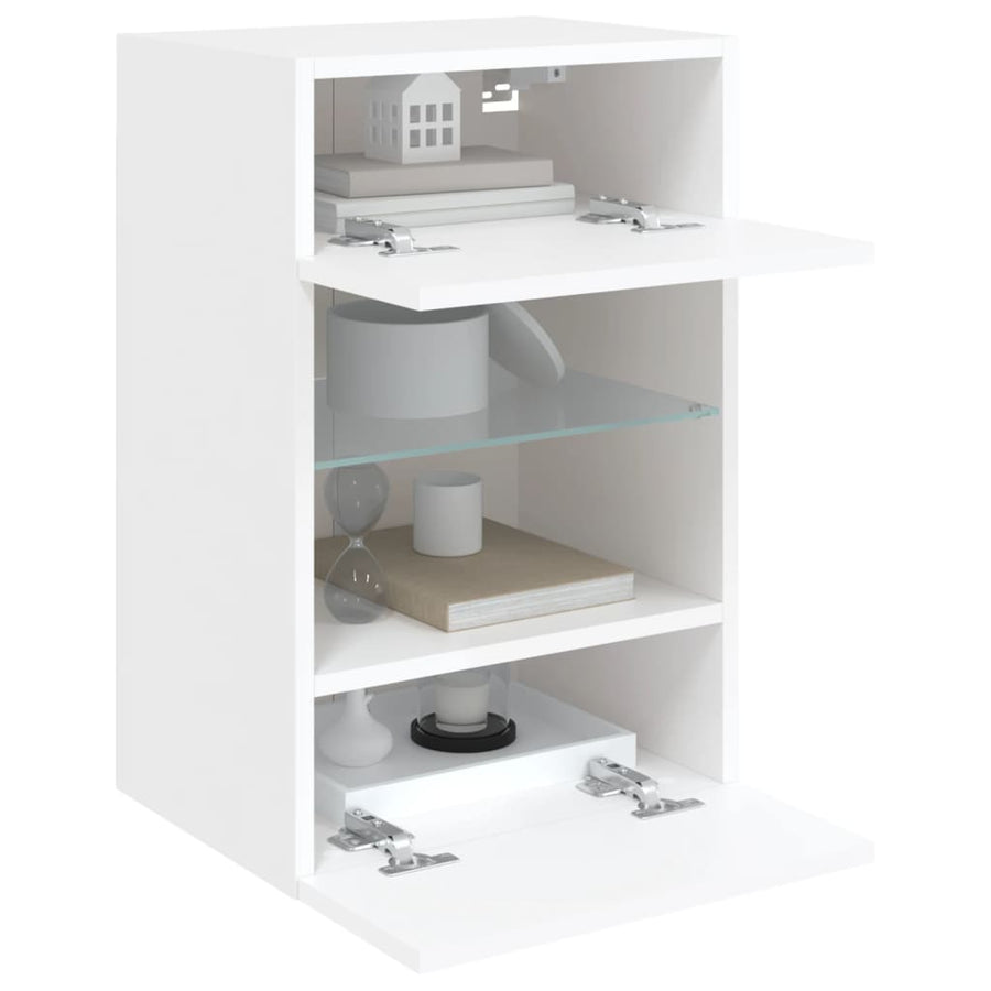 Tv-Meubel Met Led-Verlichting 40X30X60,5 Cm 1 40 x 30 x 60.5 cm Wit