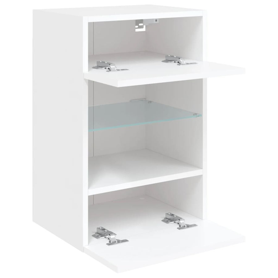 Tv-Meubel Met Led-Verlichting 40X30X60,5 Cm 1 40 x 30 x 60.5 cm Wit