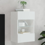 Tv-meubel 40x30x60,5 cm wit LED