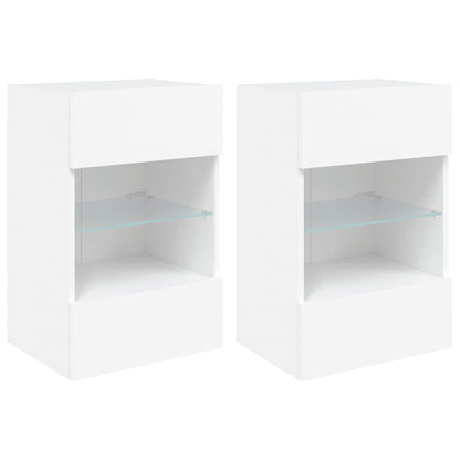 Tv-Wandmeubels Met Led-Verlichting 40X30X60,5 Cm 2 40 x 30 x 60.5 cm Wit