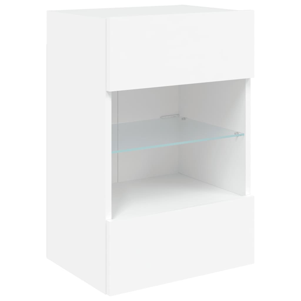 Tv-Wandmeubels Met Led-Verlichting 40X30X60,5 Cm 2 40 x 30 x 60.5 cm Wit