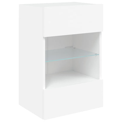 Tv-Wandmeubels Met Led-Verlichting 40X30X60,5 Cm 2 40 x 30 x 60.5 cm Wit