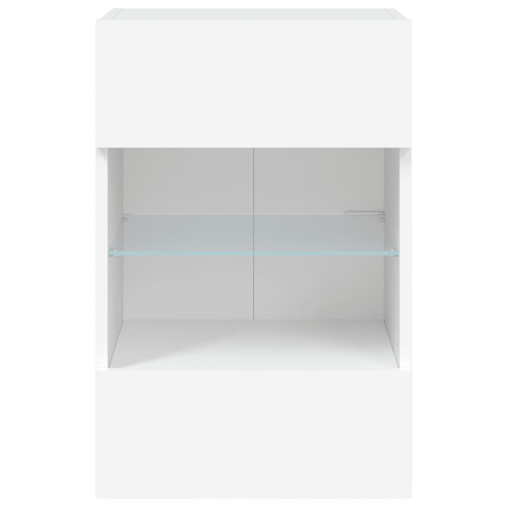 Tv-Wandmeubels Met Led-Verlichting 40X30X60,5 Cm 2 40 x 30 x 60.5 cm Wit