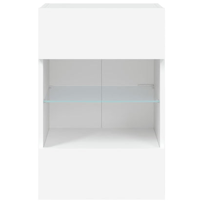 Tv-Wandmeubels Met Led-Verlichting 40X30X60,5 Cm 2 40 x 30 x 60.5 cm Wit